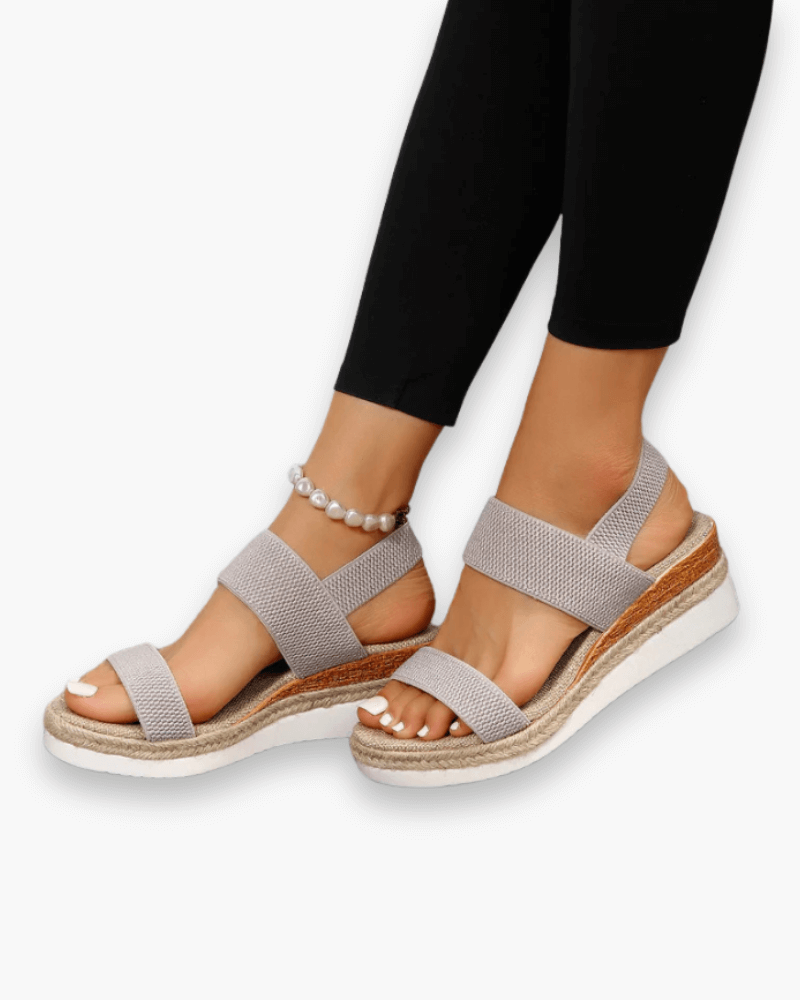 Sandales compensées femme été