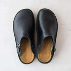 Chaussons en cuir femme