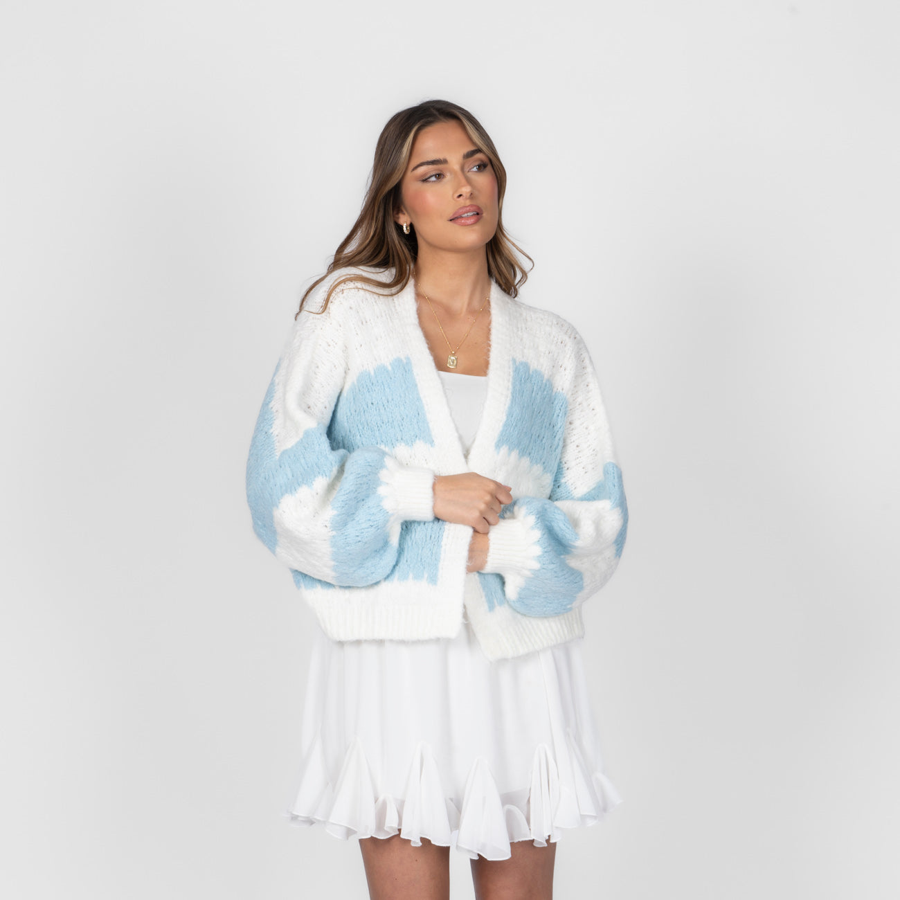 Cardigan oversize à rayures larges