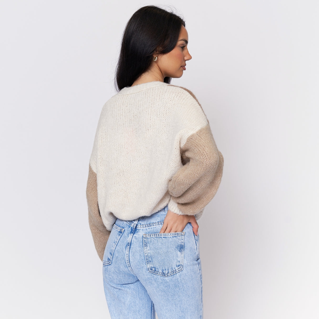 Cardigan oversize en velours pastel