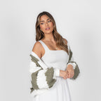 Cardigan oversize à rayures larges