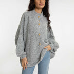 Cardigan oversize en bouclé «CozyGlam»