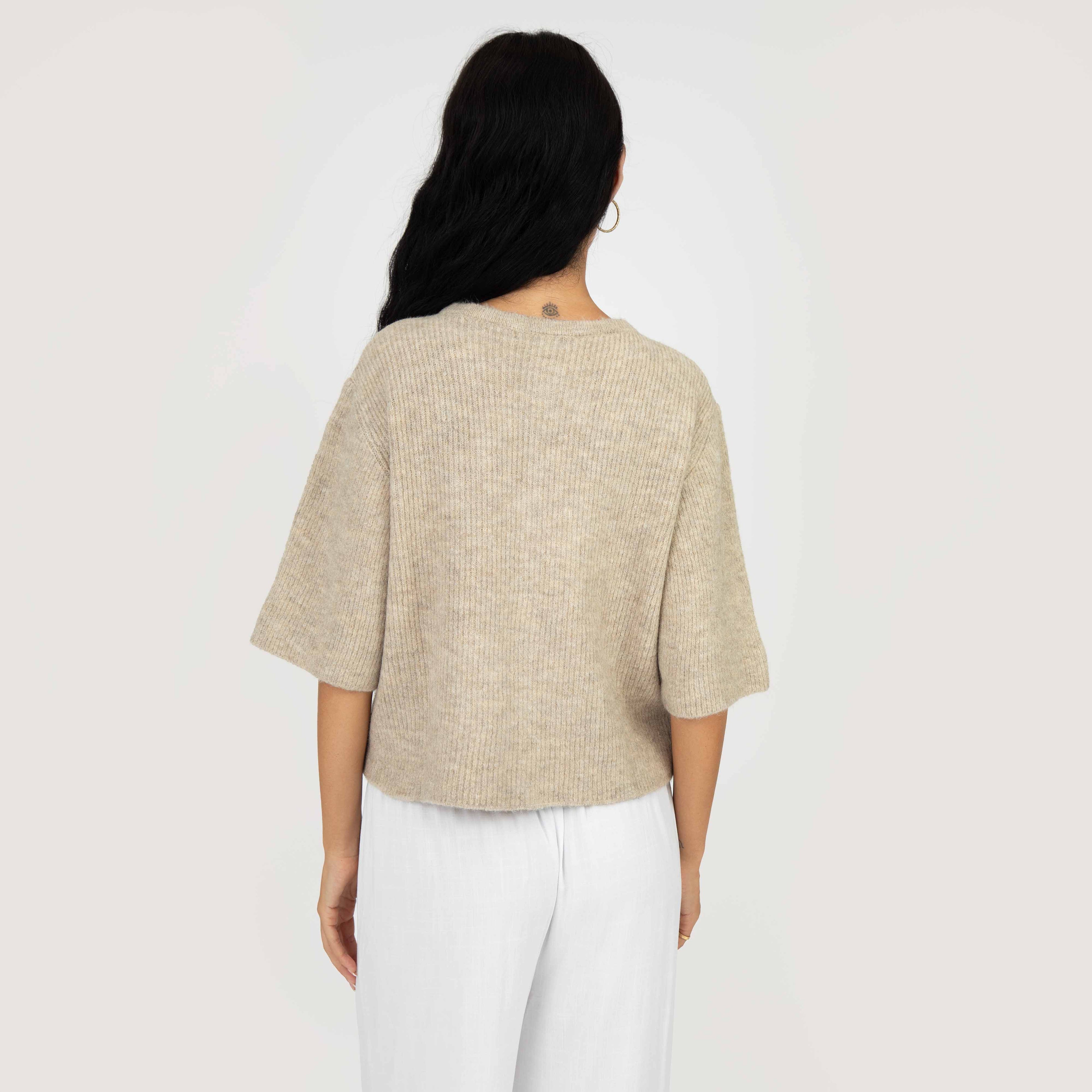 Cardigan en maille à manches courtes