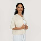 Cardigan en maille à manches courtes