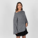 Pull à épaules dénudées ultra-doux en maille