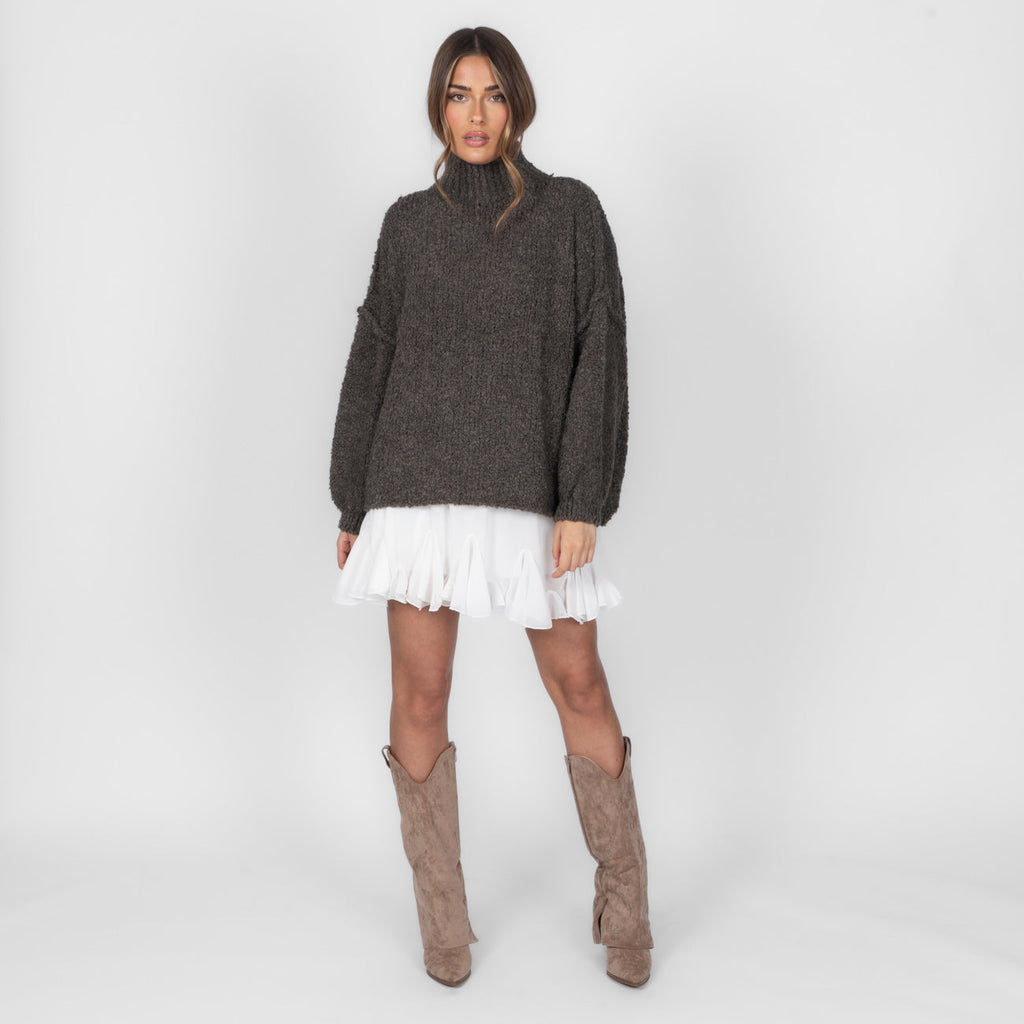 Pull oversize en bouclé «CasualCozy»