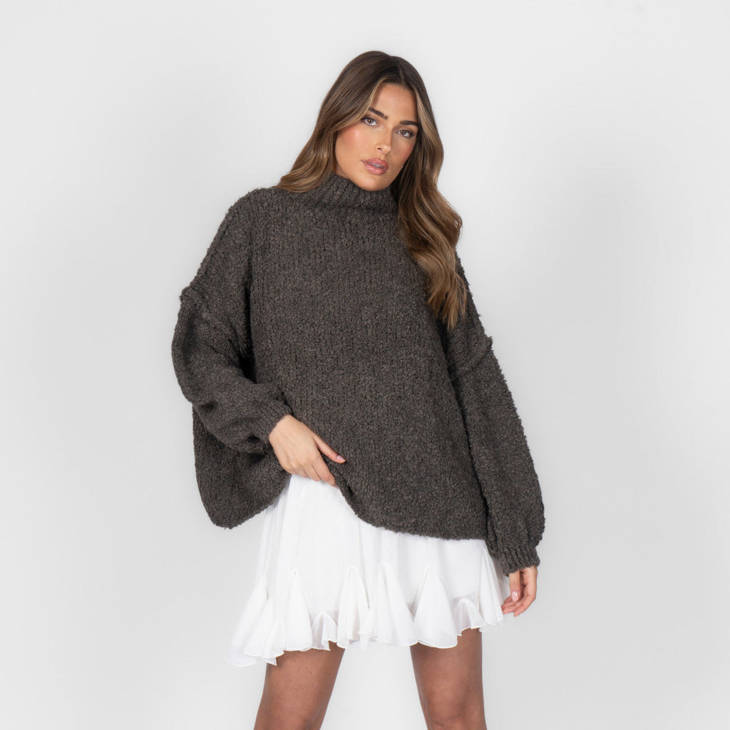 Pull oversize en bouclé «CasualCozy»