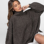 Pull oversize en bouclé «CasualCozy»