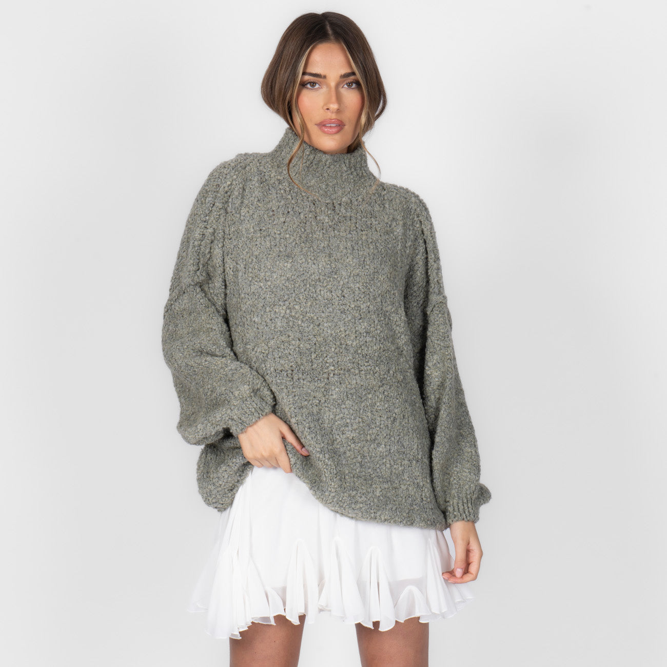 Pull oversize en bouclé «CasualCozy»