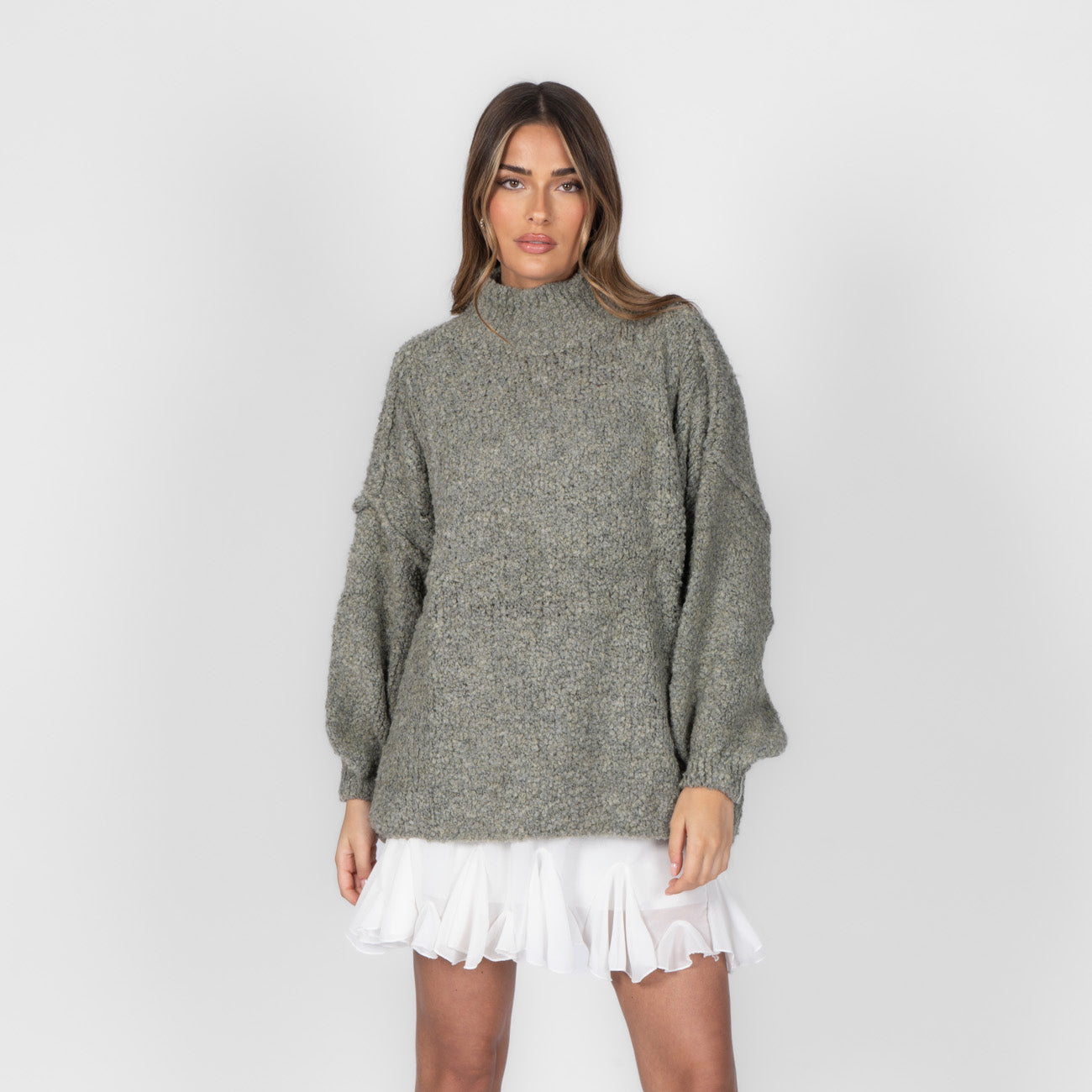Pull oversize en bouclé «CasualCozy»