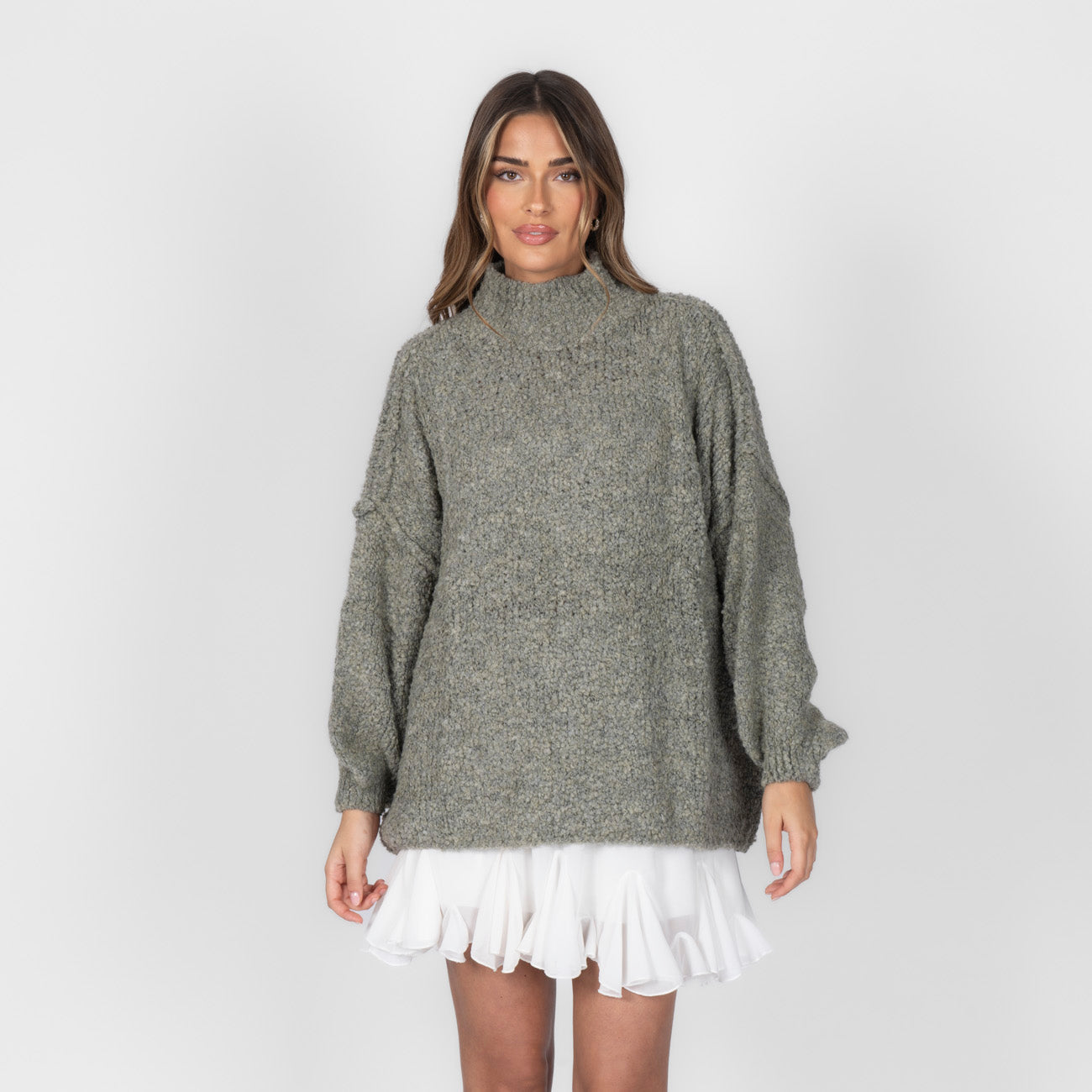 Pull oversize en bouclé «CasualCozy»