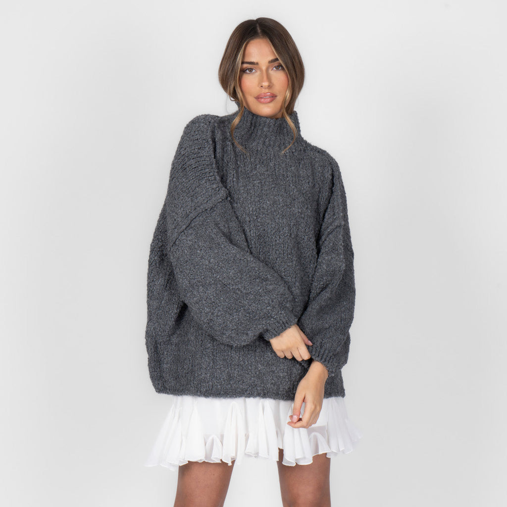 Pull oversize en bouclé «CasualCozy»