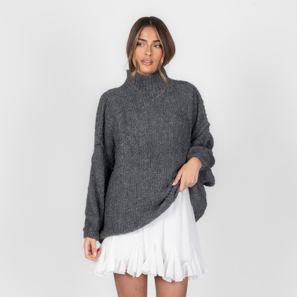 Pull oversize en bouclé «CasualCozy»