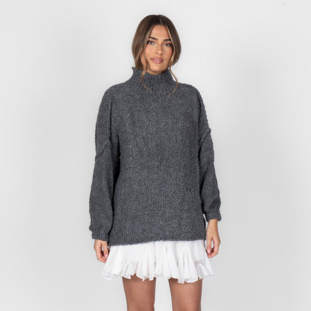 Pull oversize en bouclé «CasualCozy»