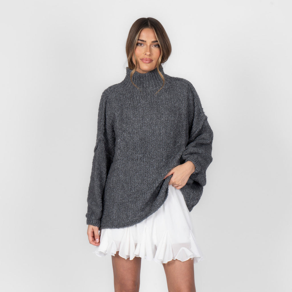 Pull oversize en bouclé «CasualCozy»