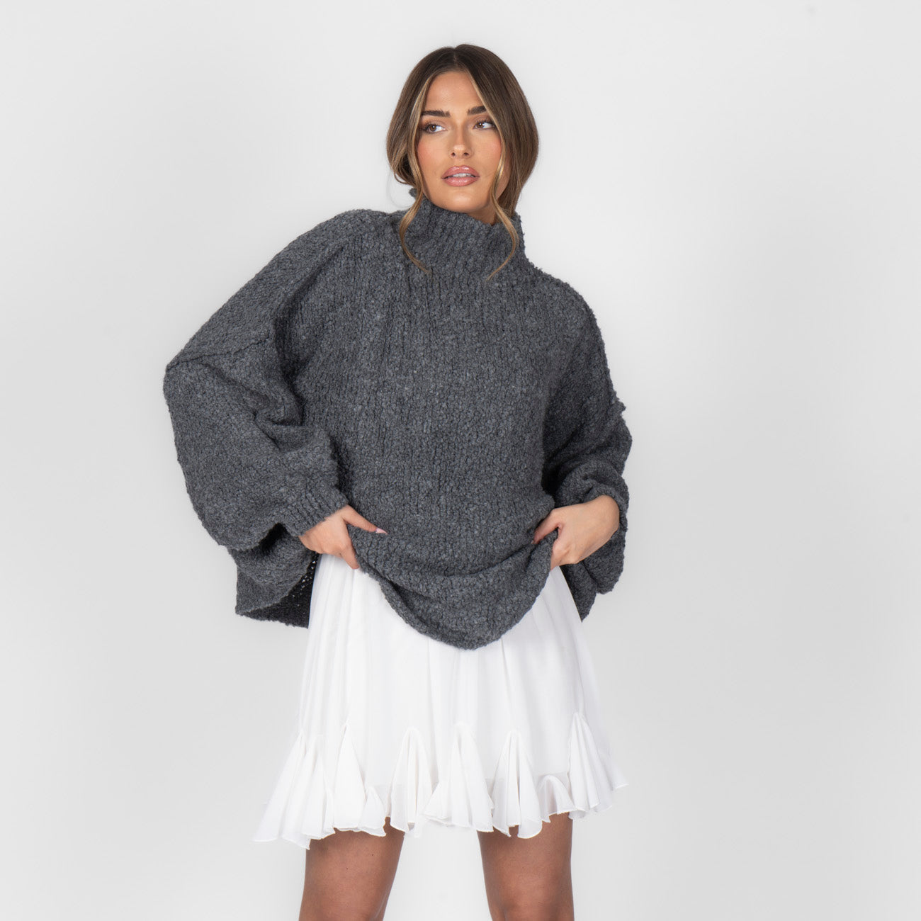 Pull oversize en bouclé «CasualCozy»