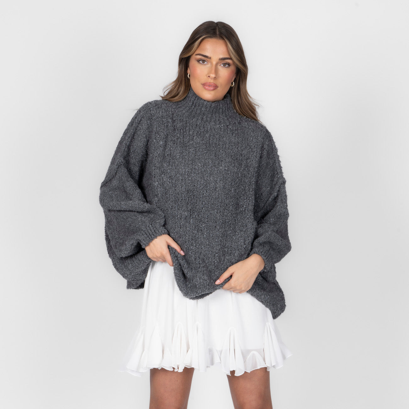 Pull oversize en bouclé «CasualCozy»