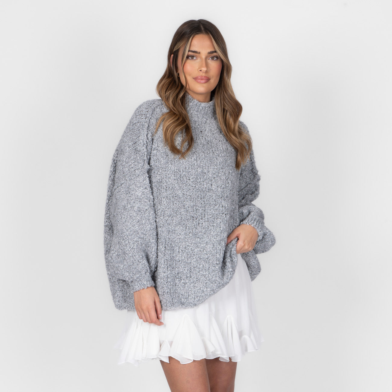 Pull oversize en bouclé «CasualCozy»