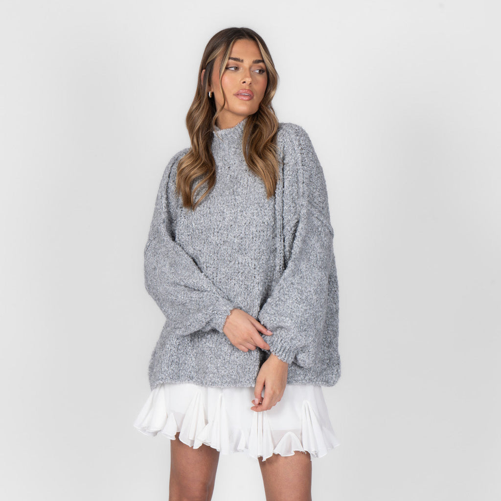 Pull oversize en bouclé «CasualCozy»
