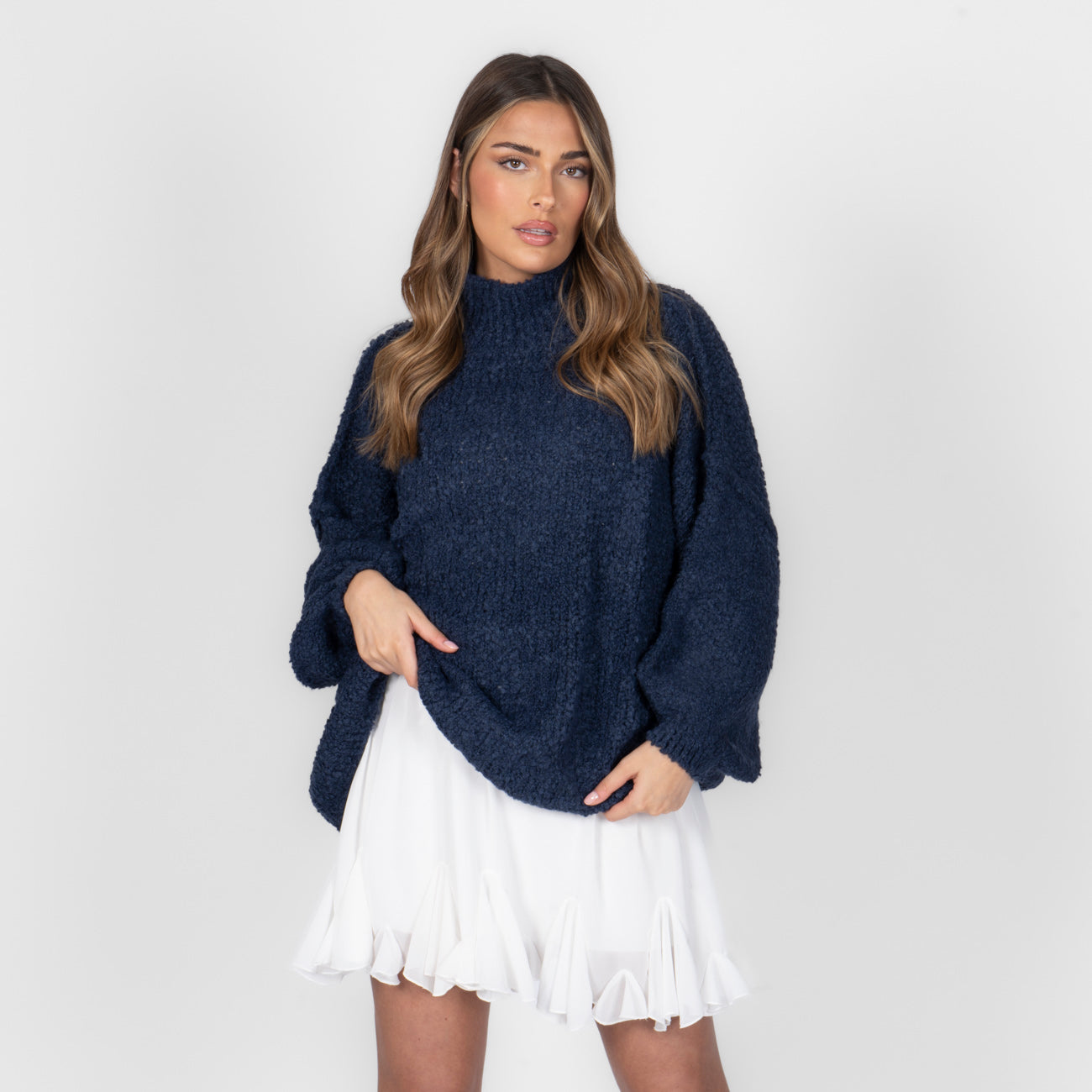 Pull oversize en bouclé «CasualCozy»