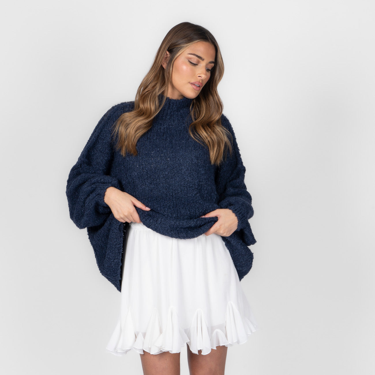Pull oversize en bouclé «CasualCozy»