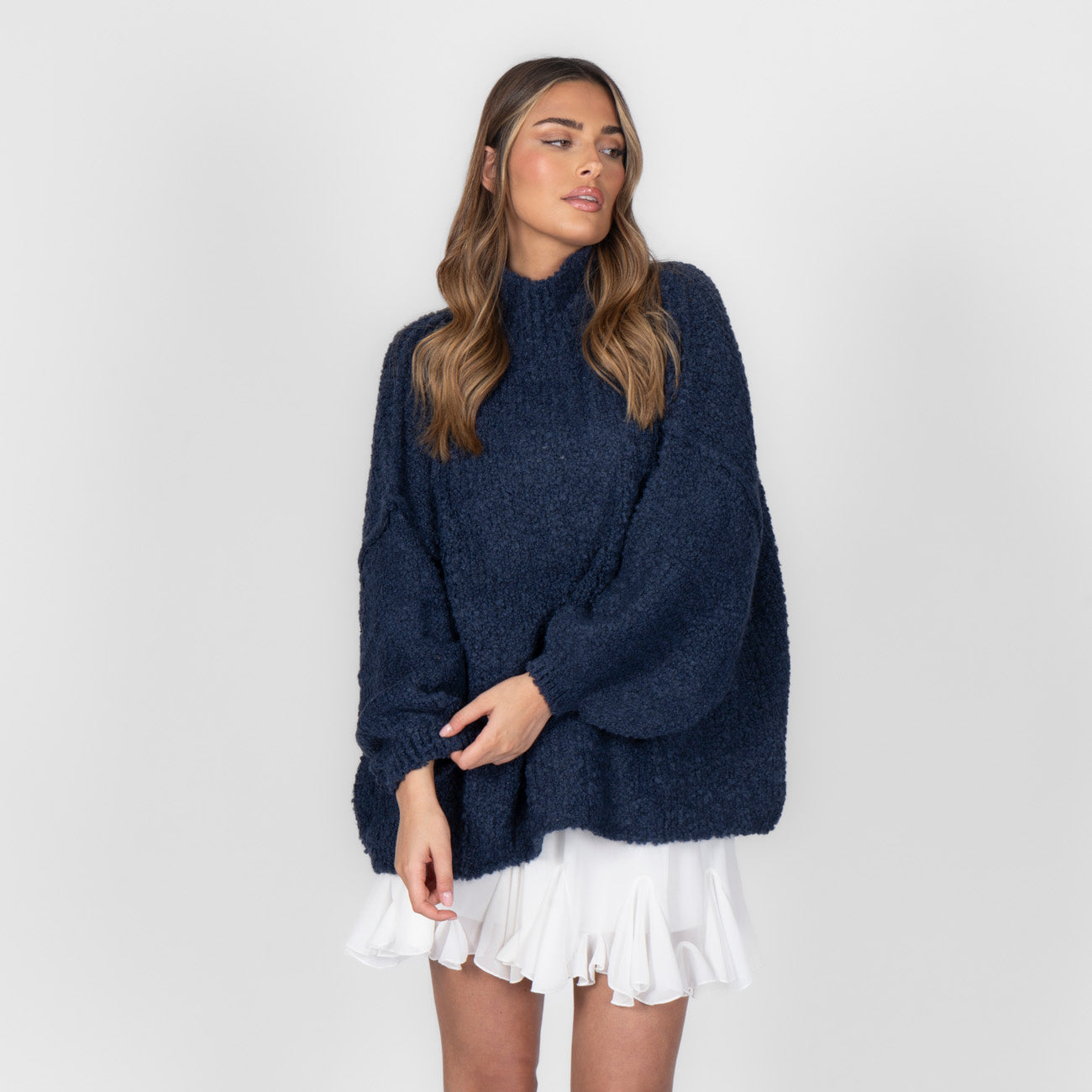 Pull oversize en bouclé «CasualCozy»
