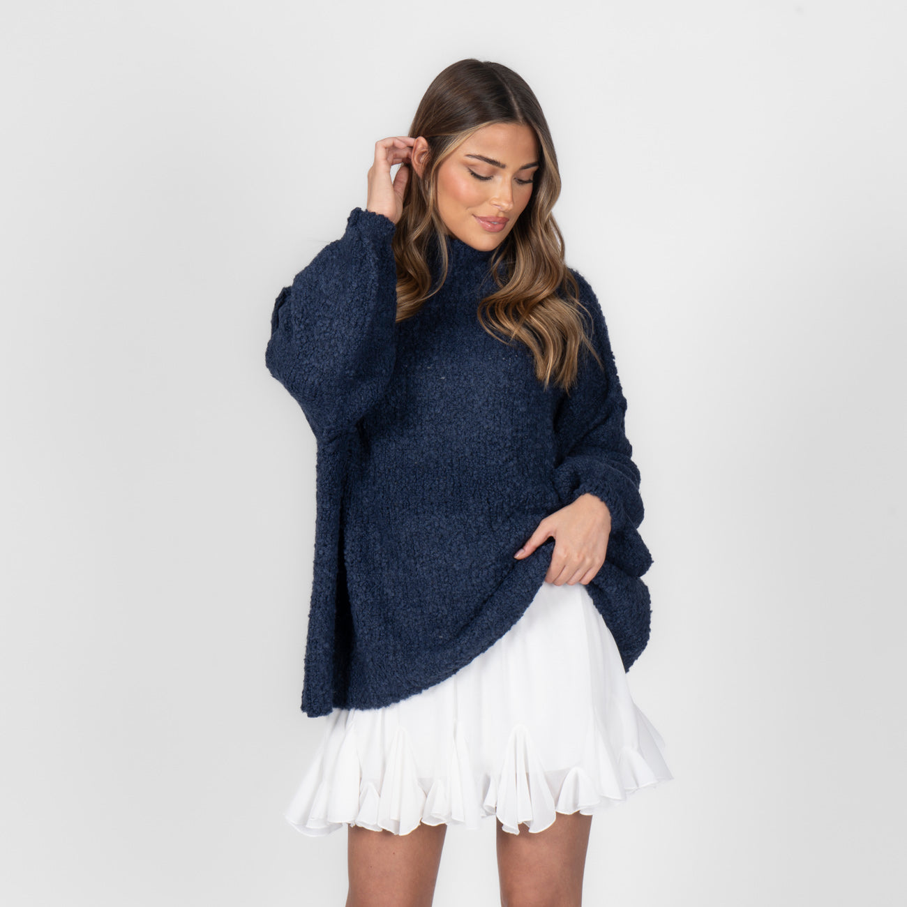 Pull oversize en bouclé «CasualCozy»