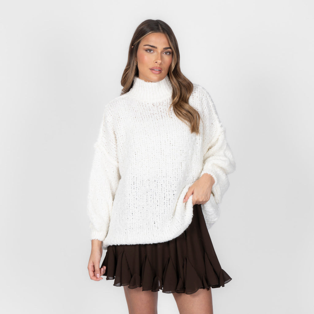 Pull oversize en bouclé «CasualCozy»