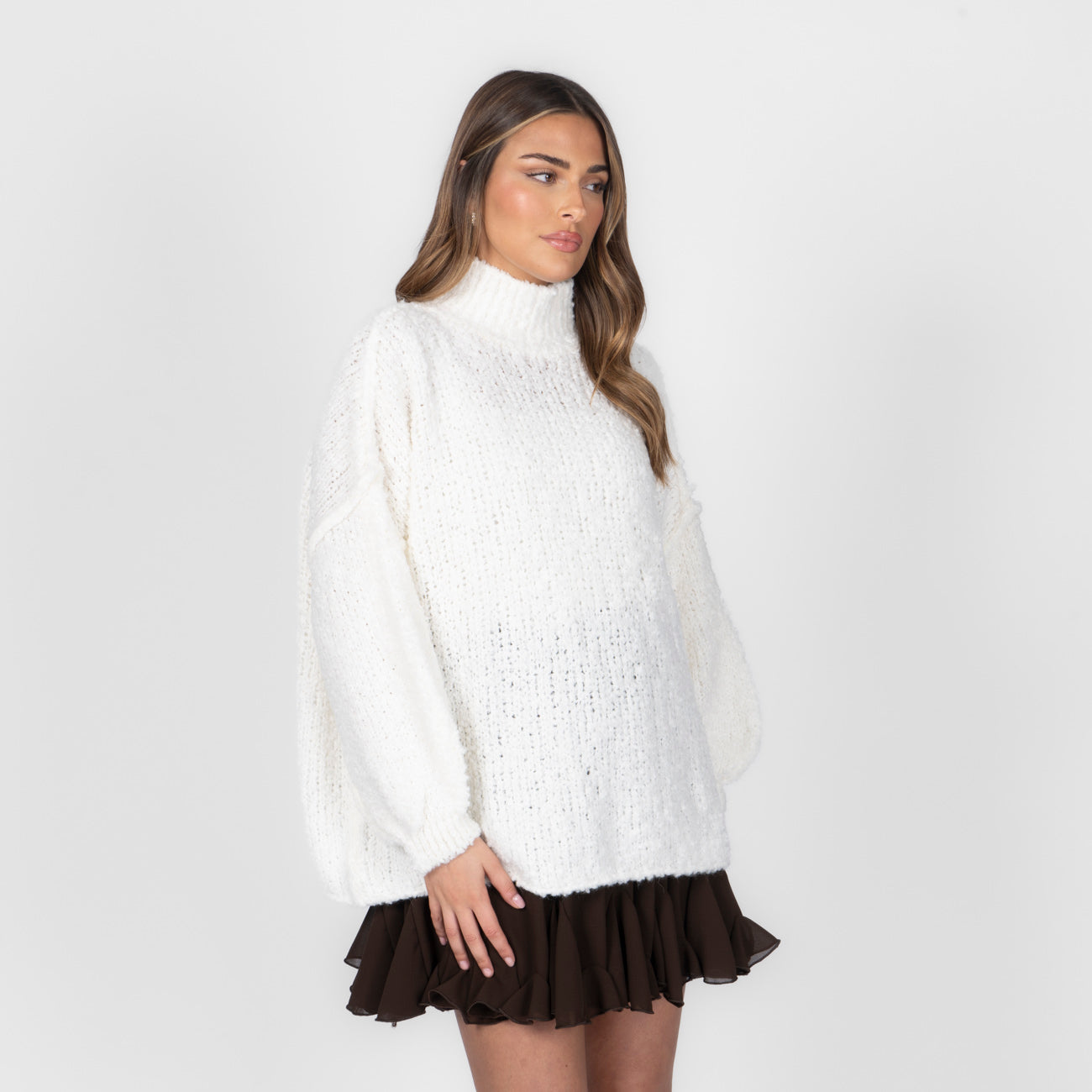 Pull oversize en bouclé «CasualCozy»