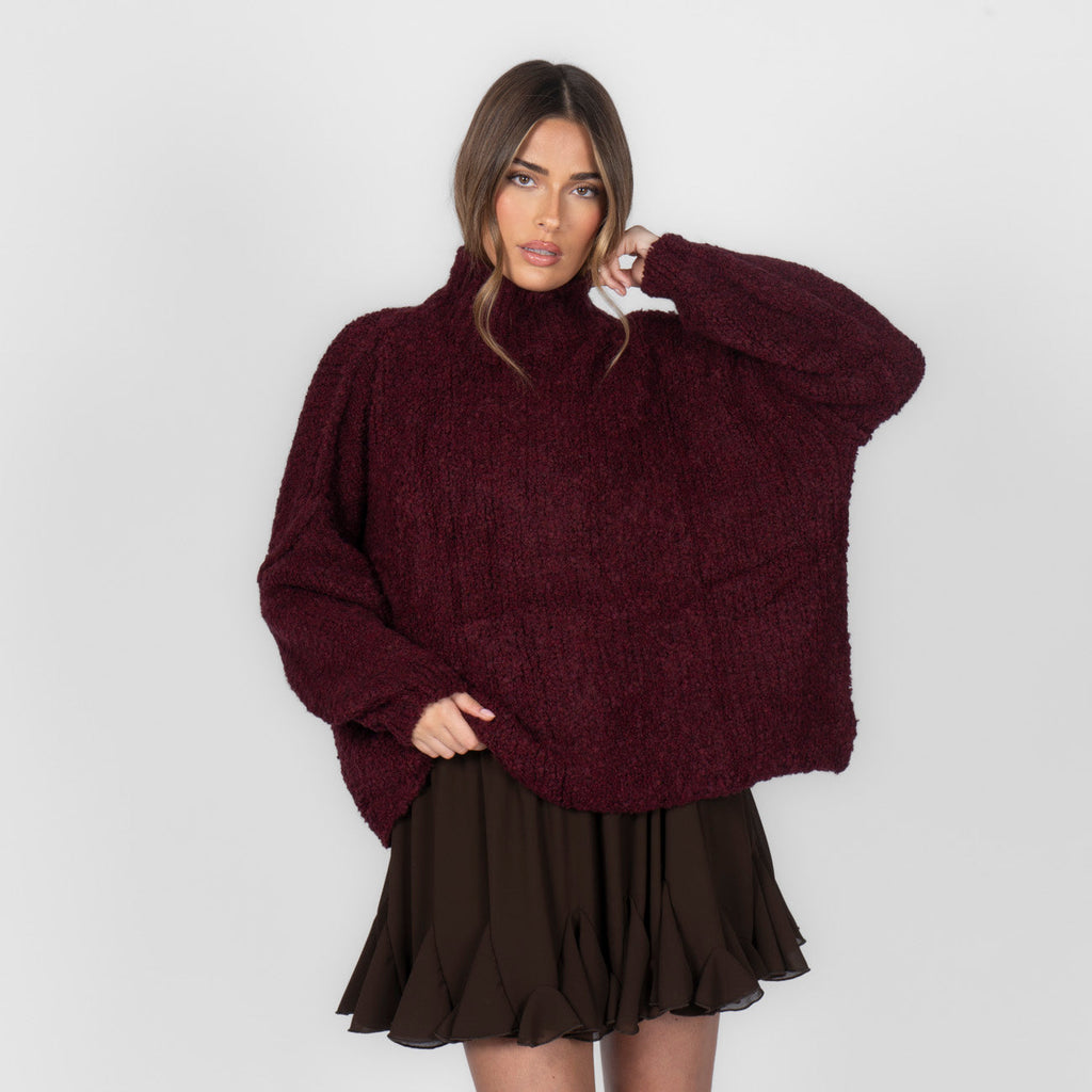 Pull oversize en bouclé «CasualCozy»