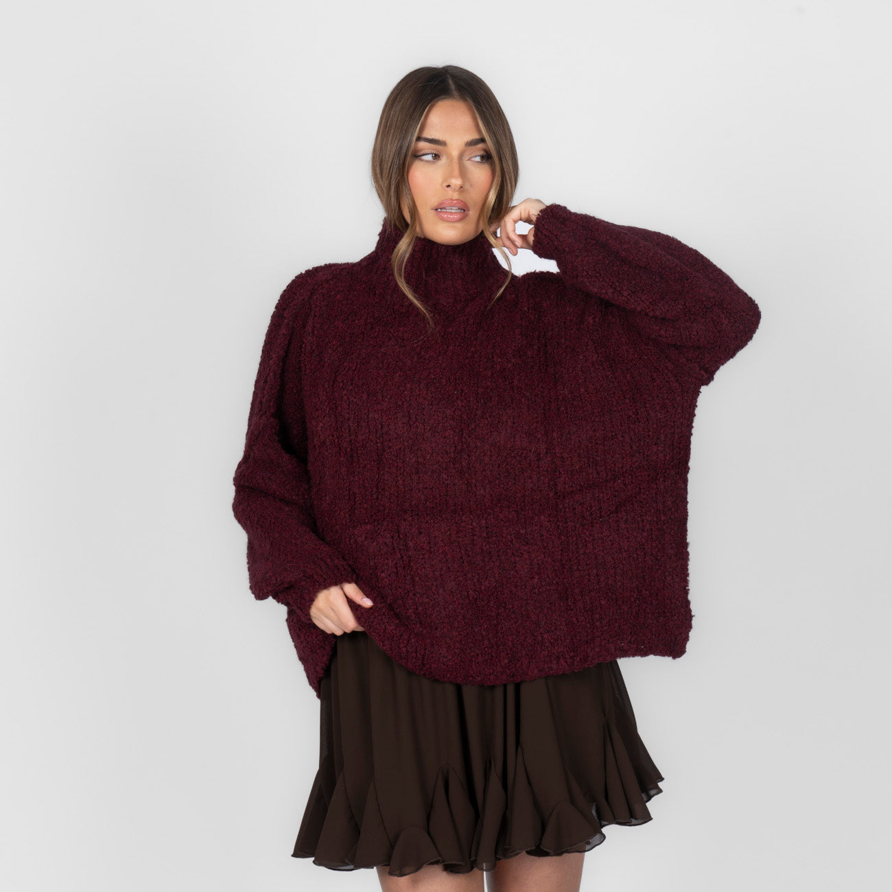 Pull oversize en bouclé «CasualCozy»