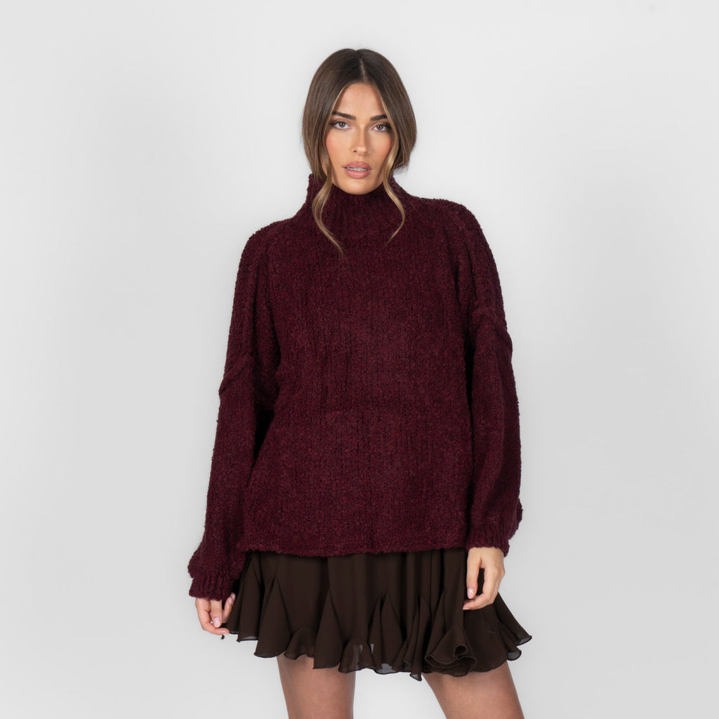 Pull oversize en bouclé «CasualCozy»