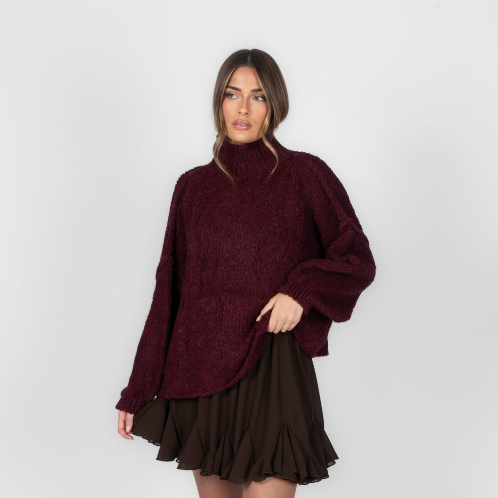 Pull oversize en bouclé «CasualCozy»
