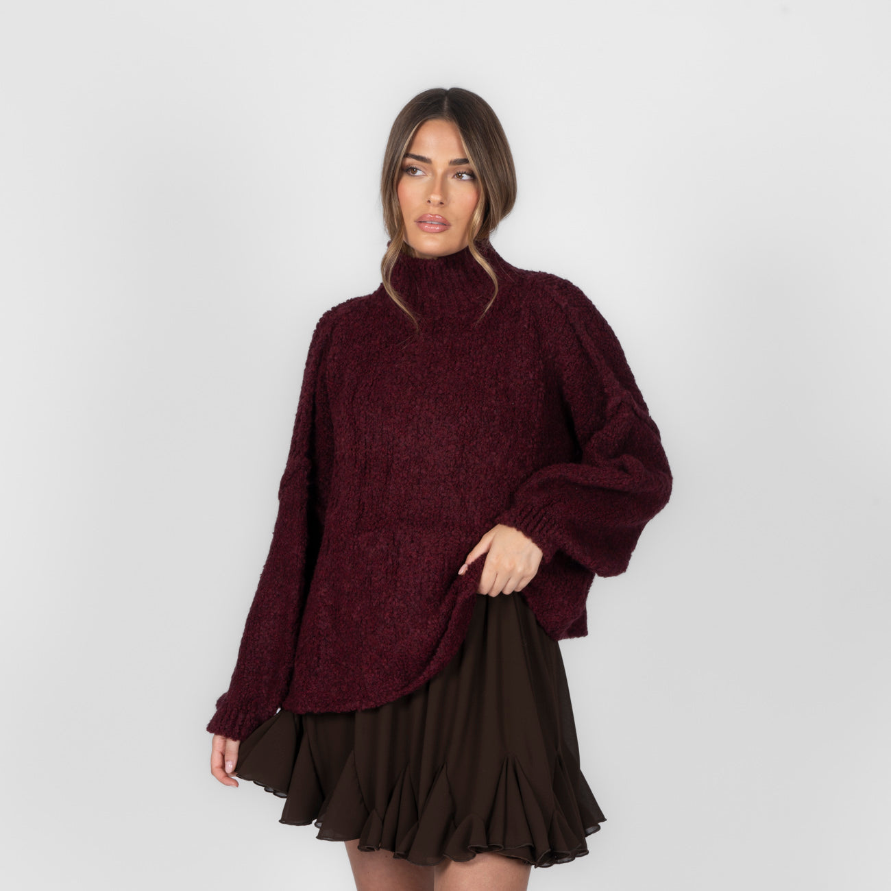 Pull oversize en bouclé «CasualCozy»