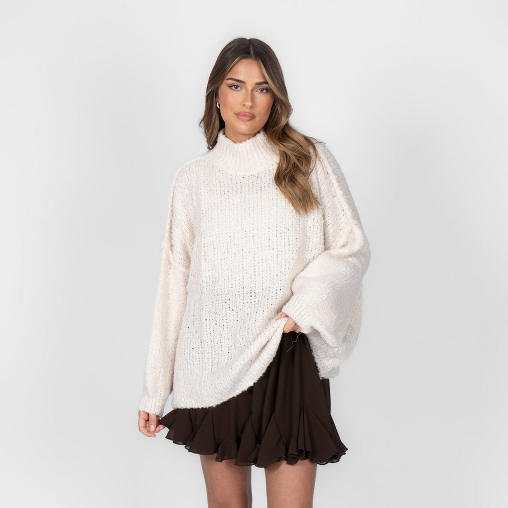 Pull oversize en bouclé «CasualCozy»