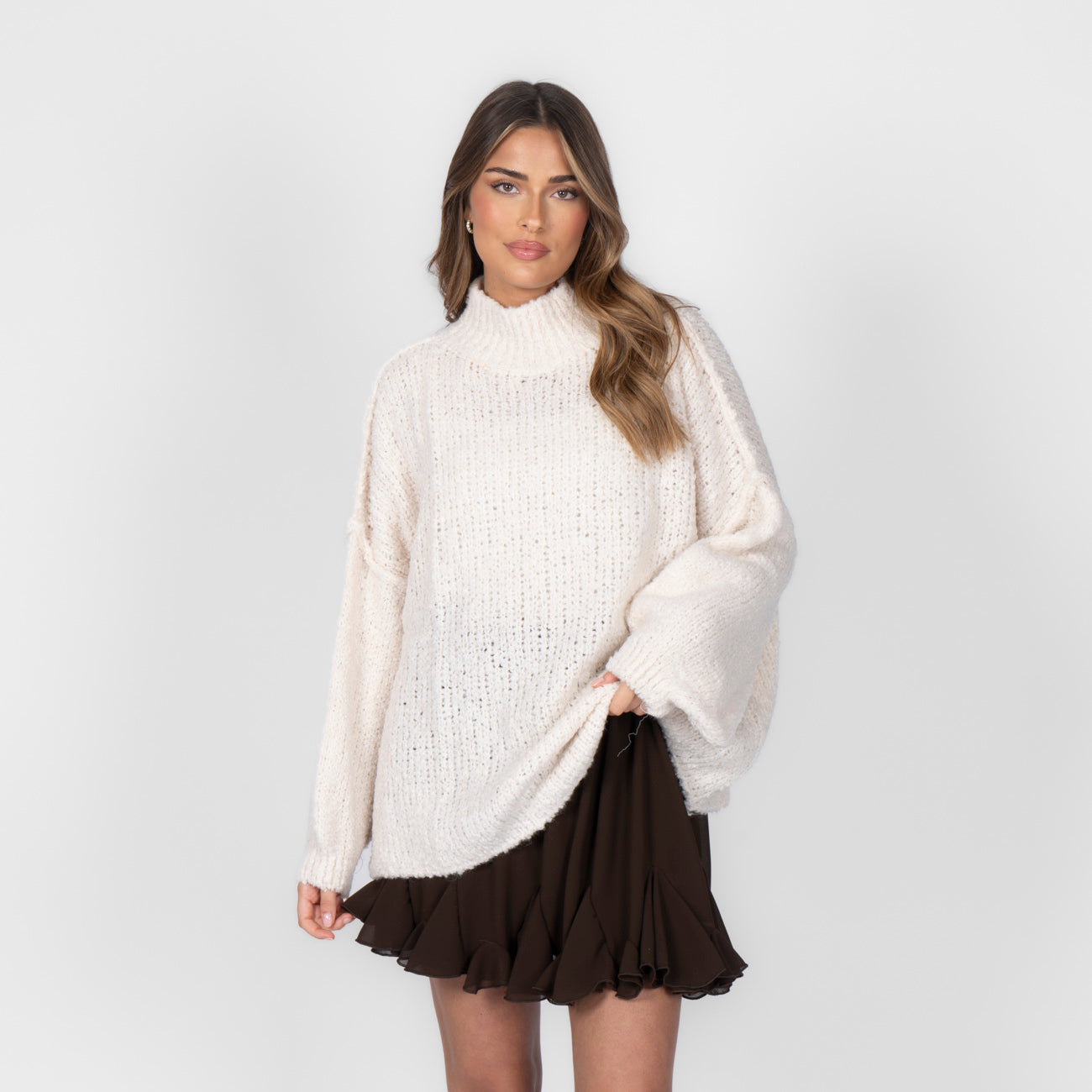 Pull oversize en bouclé «CasualCozy»