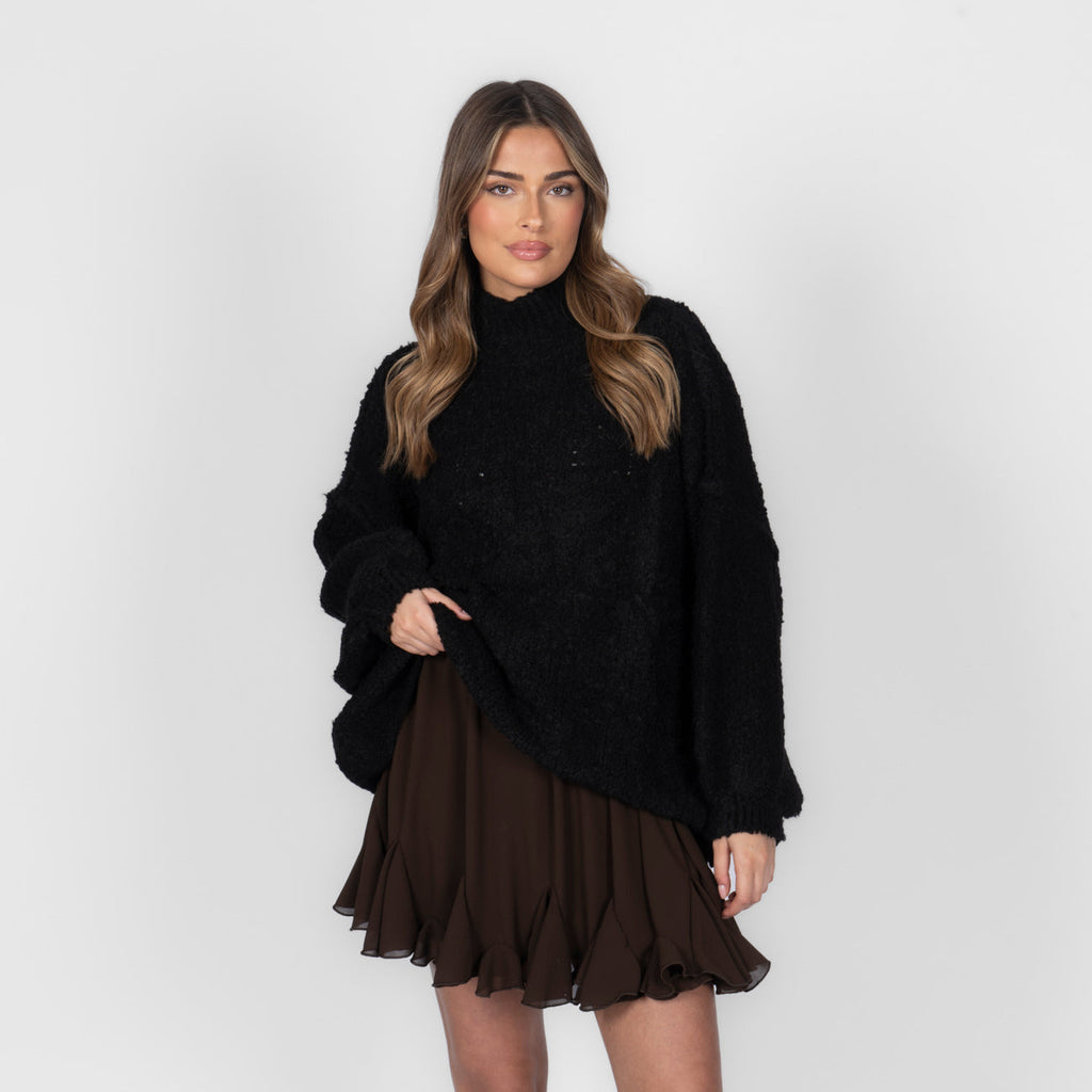 Pull oversize en bouclé «CasualCozy»