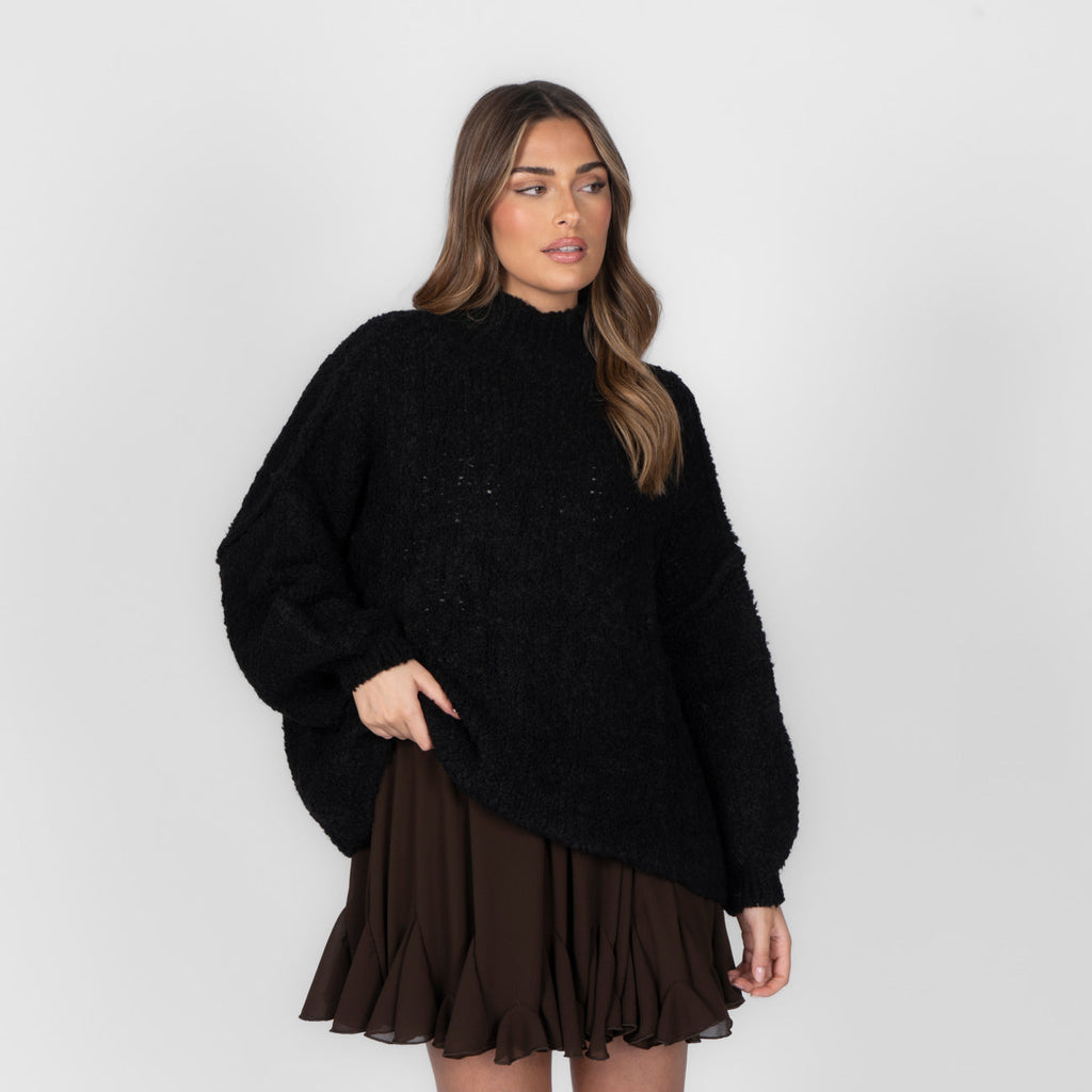 Pull oversize en bouclé «CasualCozy»