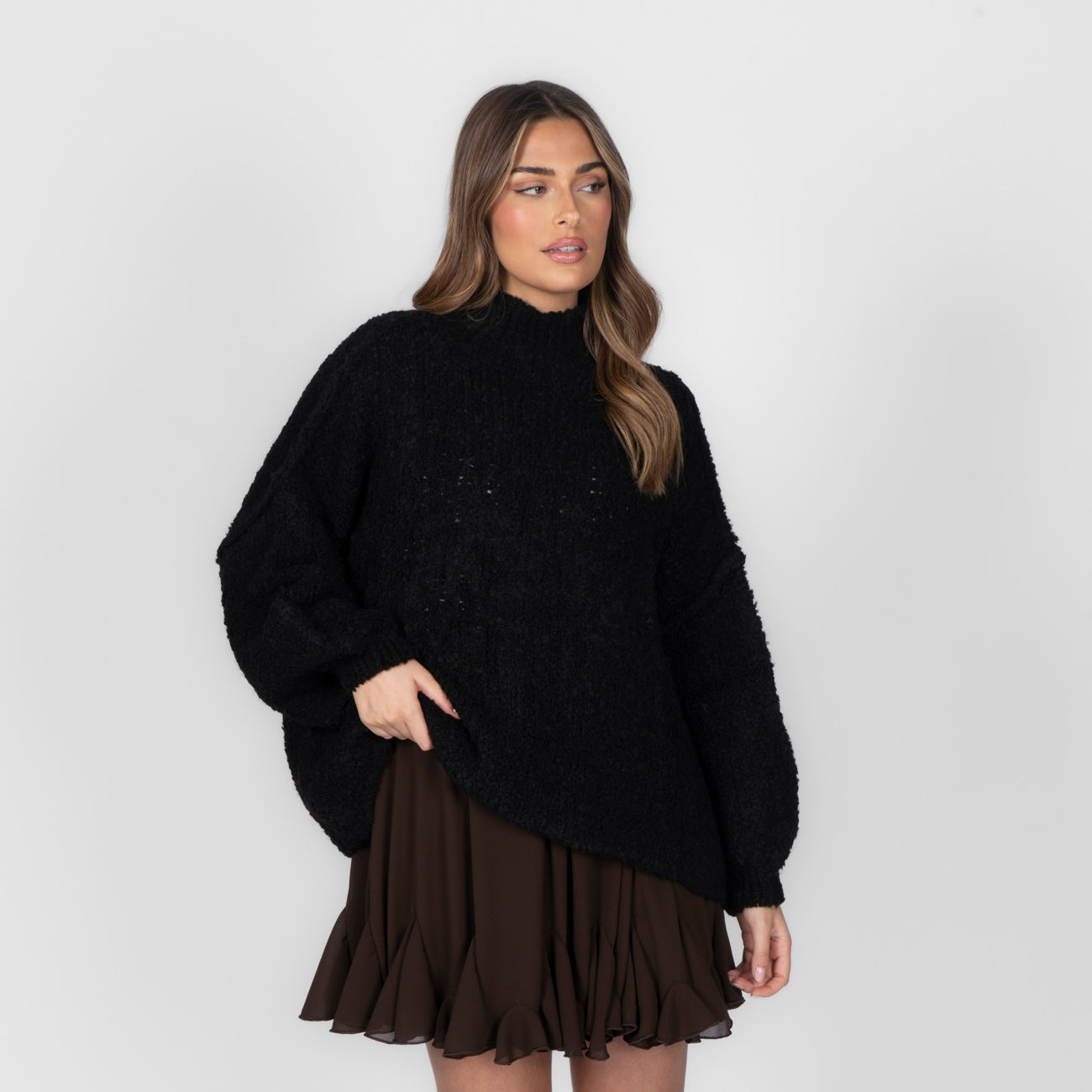 Pull oversize en bouclé «CasualCozy»