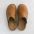 Chaussons en cuir femme