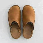 Chaussons en cuir femme