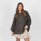 Cardigan oversize en bouclé «CozyGlam»