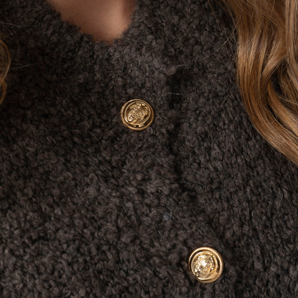 Cardigan oversize en bouclé «CozyGlam»
