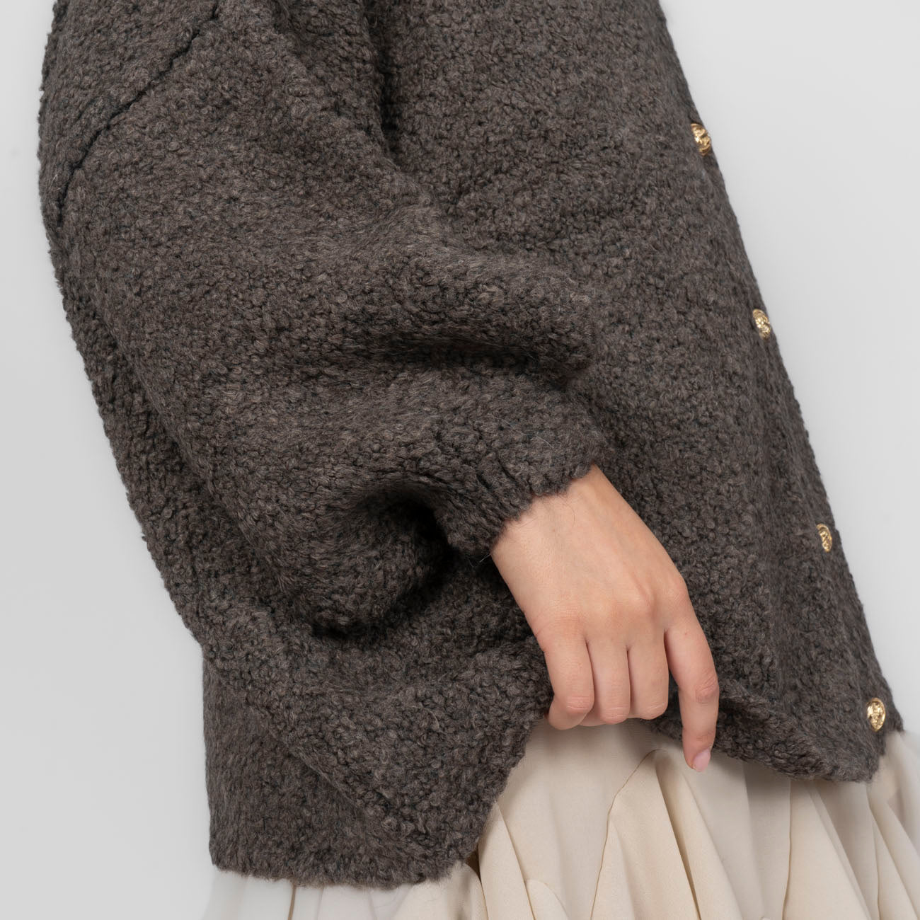 Cardigan oversize en bouclé «CozyGlam»