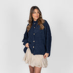 Cardigan oversize en bouclé «CozyGlam»