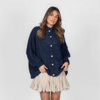 Cardigan oversize en bouclé «CozyGlam»
