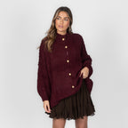 Cardigan oversize en bouclé «CozyGlam»