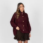 Cardigan oversize en bouclé «CozyGlam»