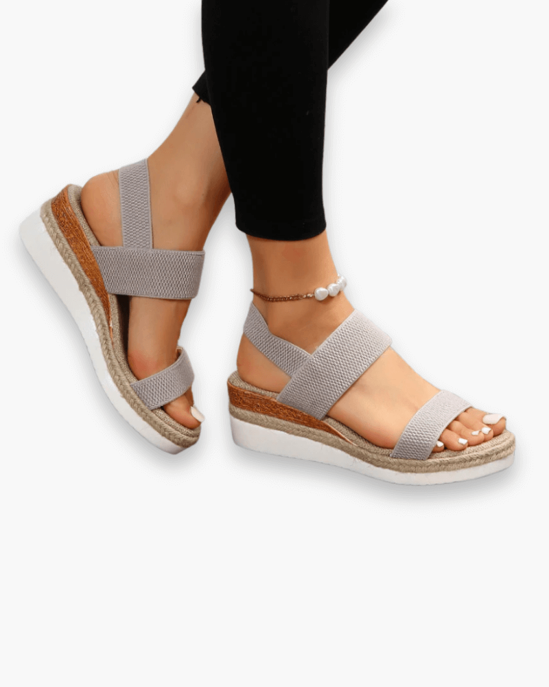 Sandales compensées femme été