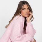 Cardigan oversize en bouclé «CozyGlam»